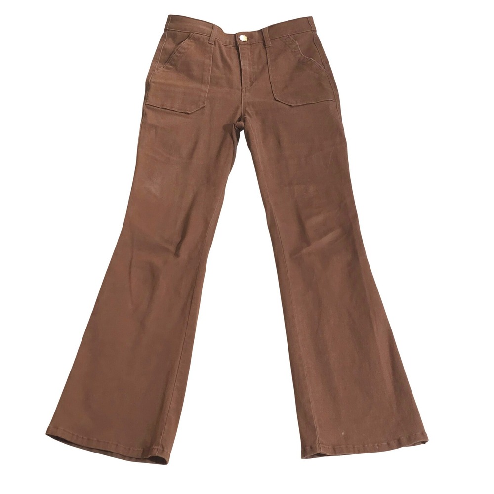 Democracy Womens Ab Technology Flare Utility Pants Brown 6 - Picture 7 of 7